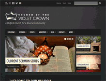 Tablet Screenshot of churchofthevioletcrown.com